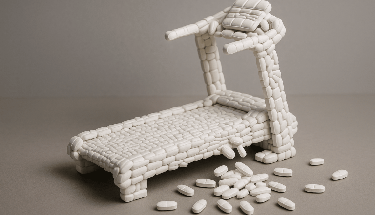 20251212_1702_Pill Treadmill Chaos_simple_compose_01kcacr5b3ffdr340e5vvqq38m